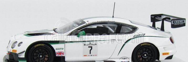 Truescale Bentley Gt3 N 7 Winner Blancpain Gt Paul Ricard 2014 1:43 Bílá