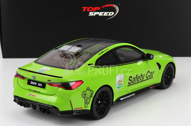 Truescale BMW 4-series M4 M-performance (g82) Safety Car 24h Daytona 2022 1:18 Světle Zelená Met