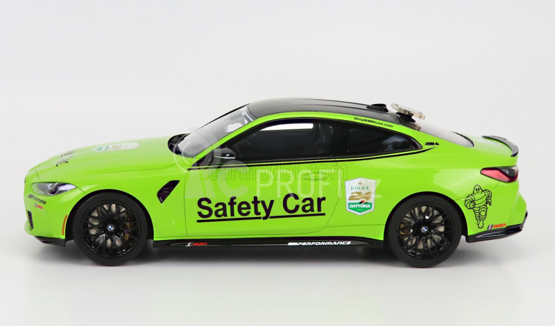 Truescale BMW 4-series M4 M-performance (g82) Safety Car 24h Daytona 2022 1:18 Světle Zelená Met