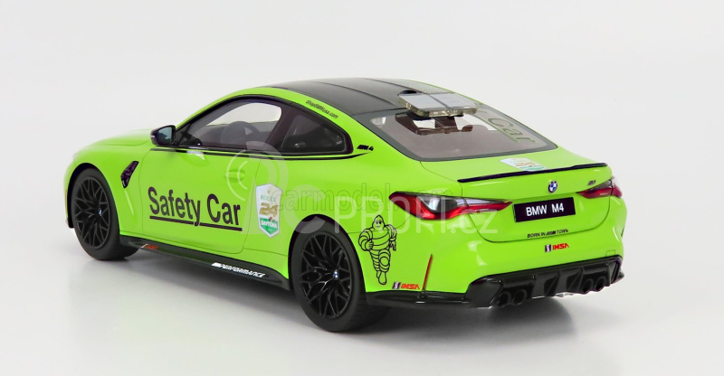 Truescale BMW 4-series M4 M-performance (g82) Safety Car 24h Daytona 2022 1:18 Světle Zelená Met