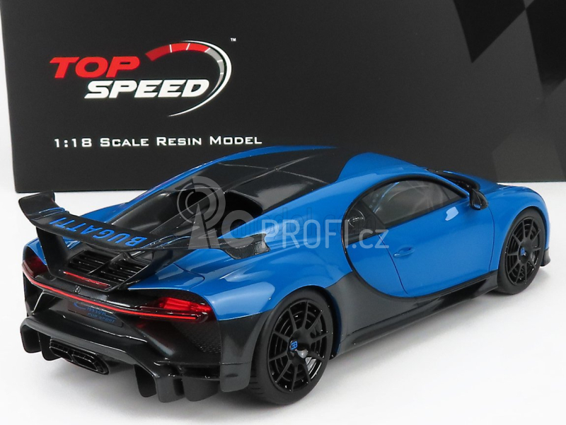 Truescale Bugatti Chiron N 16 Pur Sport 2018 1:18 Agilní Modrá Černá