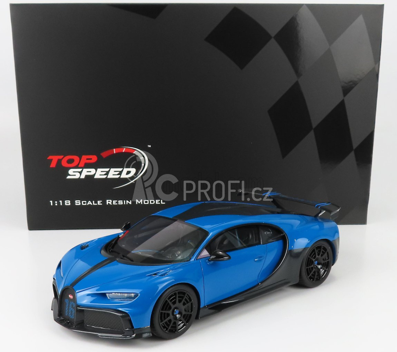 Truescale Bugatti Chiron N 16 Pur Sport 2018 1:18 Agilní Modrá Černá