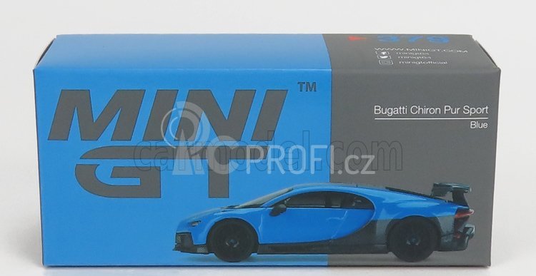 Truescale Bugatti Chiron Pur Sport N 16 2018 1:64 Modrá Černá