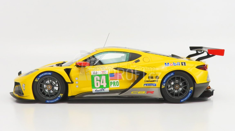 Truescale Chevrolet Corvette C8.r 5.5l V8 Team Corvette Racing N 64 24h Le Mans 2022 T.milner - N.tandy - A.sims 1:18 Žlutá