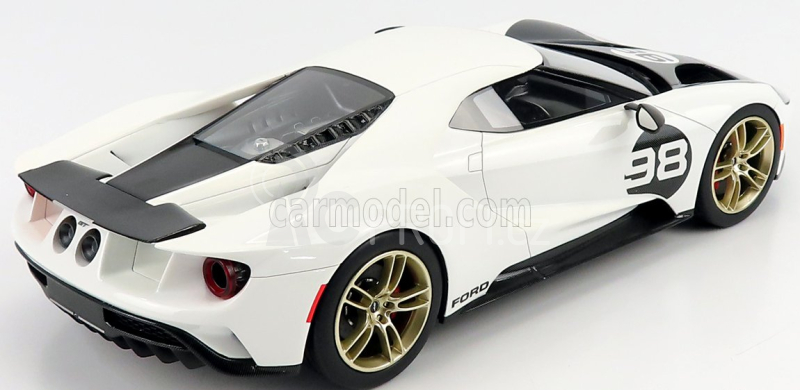 Truescale Ford usa Gt Heritage Edition 2021 1:18 Bílá Černá