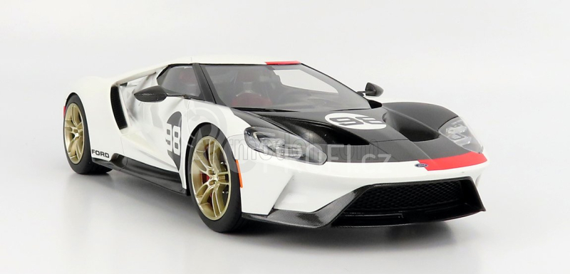 Truescale Ford usa Gt Heritage Edition 2021 1:18 Bílá Černá