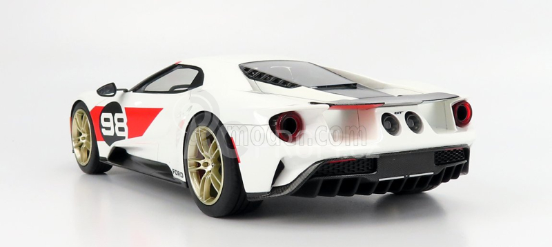 Truescale Ford usa Gt Heritage Edition 2021 1:18 Bílá Černá