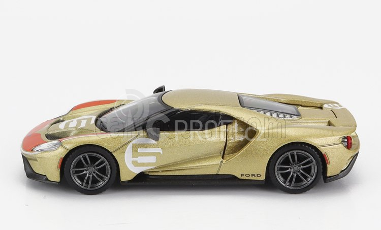 Truescale Ford usa Gt Heritage Edition N 5 Holman Moody 2022 1:64 Zlatá Červená