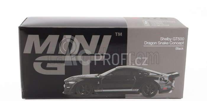 Truescale Ford usa Mustang Gt500 Dragon Snake Concept Coupe 2021 1:64 Black