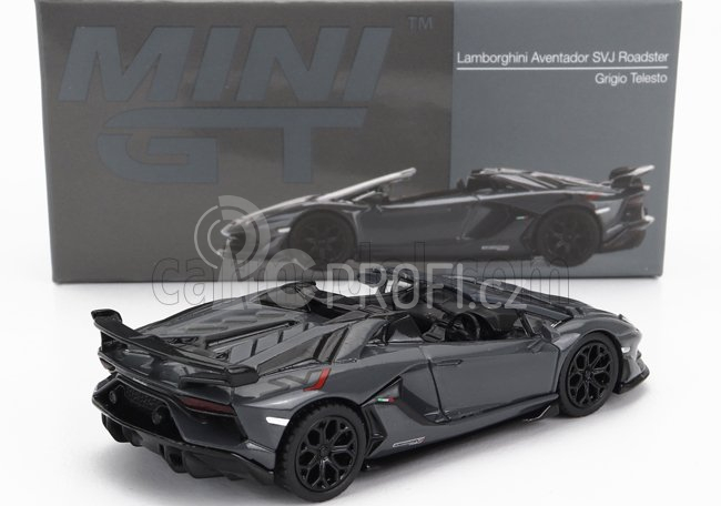 Truescale Lamborghini Aventador Svj Roadster Rhd 2018 1:64 Grey