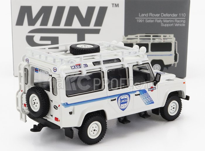 Truescale Land rover Defender 110 Assistance Safari Rally Team Martini Racing 1991 1:64 Bílá