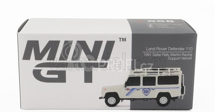 Truescale Land rover Defender 110 Assistance Safari Rally Team Martini Racing 1991 1:64 Bílá