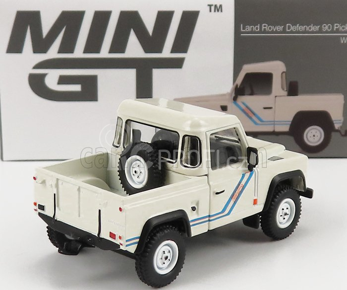 Truescale Land rover Defender 90 Pick-up Open 1983 Lhd 1:64 Bílá