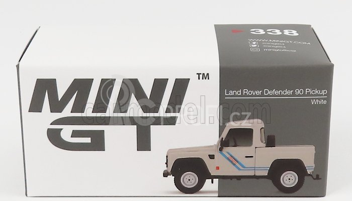 Truescale Land rover Defender 90 Pick-up Open 1983 Lhd 1:64 Bílá