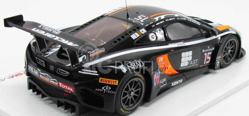 Truescale Mclaren Mp4-12 Gt3 Team Boutsen Ginion Racing N 15 24h Spa 2014 K.a.ojjeh - O.grotz - F.vervisch - G.pantano 1:18 Black