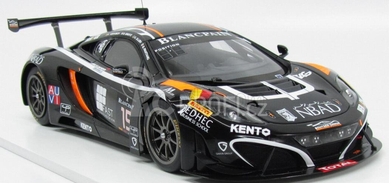 Truescale Mclaren Mp4-12 Gt3 Team Boutsen Ginion Racing N 15 24h Spa 2014 K.a.ojjeh - O.grotz - F.vervisch - G.pantano 1:18 Black