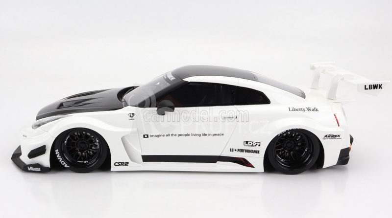 Truescale Nissan 35gt-rr Version-2 Lb-silhouette Works 2020 1:18 Bílá Černá