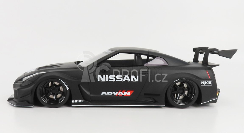 Truescale Nissan Gt-rr (r35) Liberty Walk 2016 1:18 Matt Black