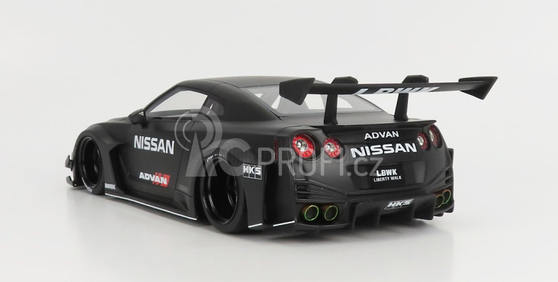 Truescale Nissan Gt-rr (r35) Liberty Walk 2016 1:18 Matt Black