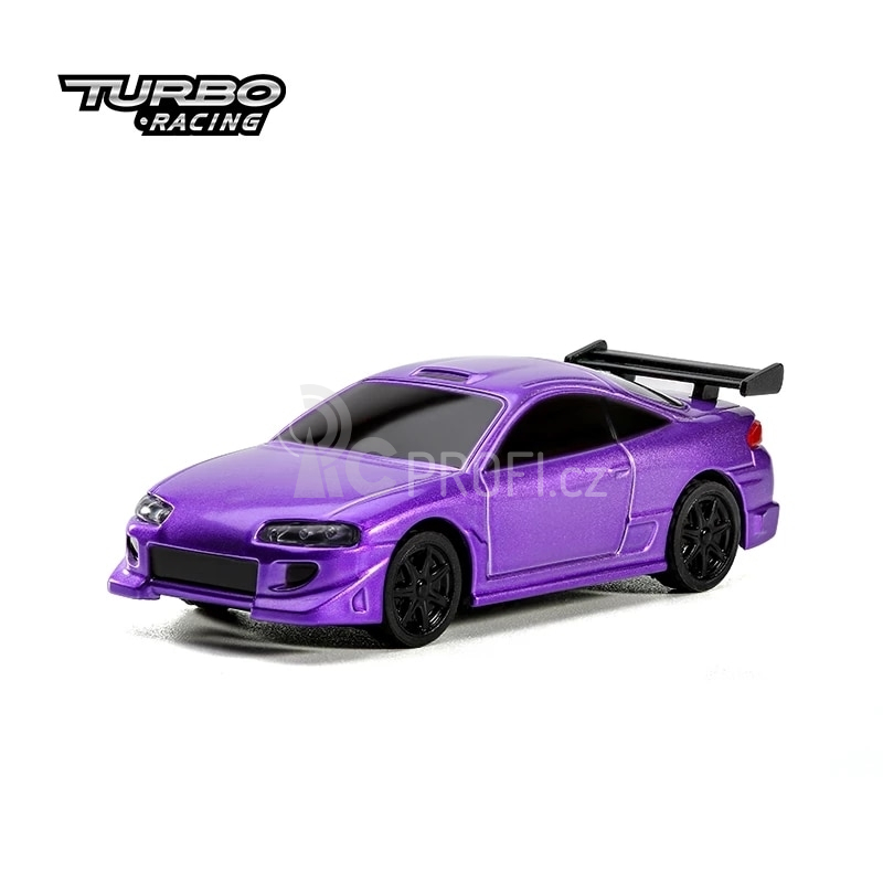 Turbo Racing 1/76 On-Road SPORT RC Car RTR, fialová