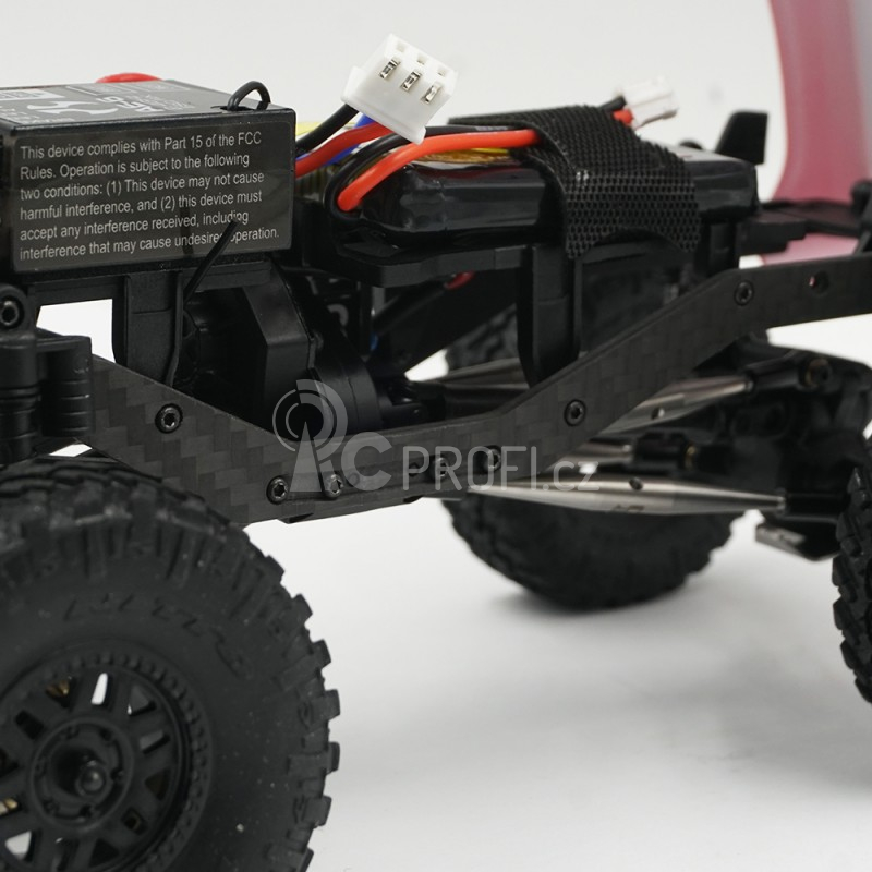 Uhlíkové lišty rámu pro Axial SCX24 C10, Jeep, Deadbolt