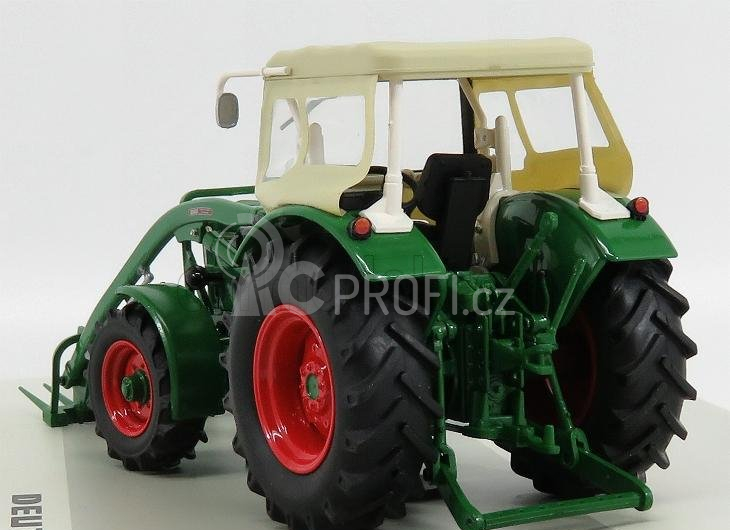 Universal hobbies Deutz-fahr D6005 4wd Tractor Closed With Front Loader 1965 1:32 Zelená Béžová