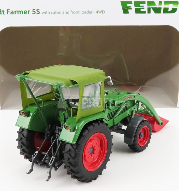 Universal hobbies Fendt Farmer 5s 4wd Tractor With Front Loader 1975 1:32 Zelená Červená