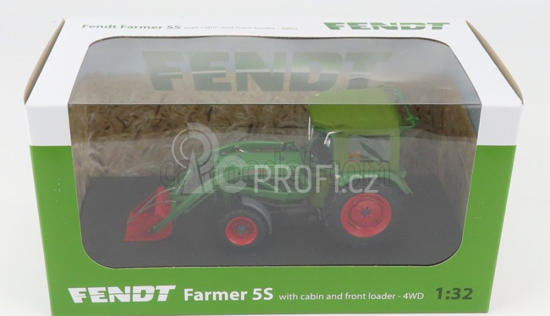 Universal hobbies Fendt Farmer 5s 4wd Tractor With Front Loader 1975 1:32 Zelená Červená