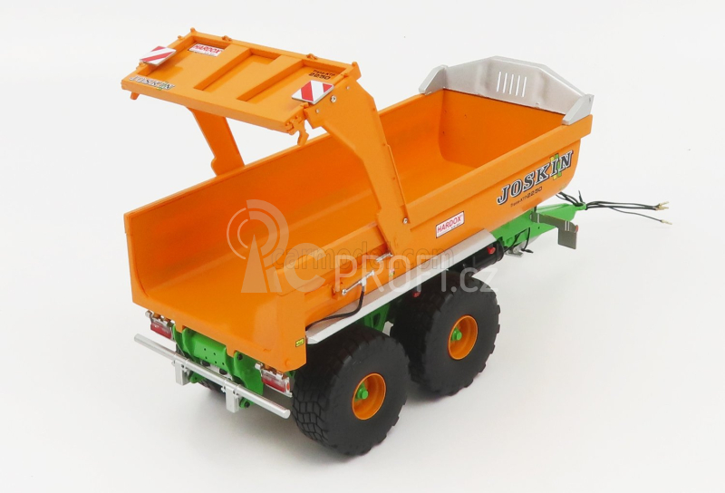 Universal hobbies Joskin Silo-cargo Transktp 22/50 Open Trailer For Tractor 2004 1:32 Oranžová Zelená