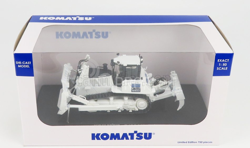 Universal hobbies Komatsu D155ax-7 Ruspa Cingolata 2010 - Tractor Scraper 1:50 Bílá