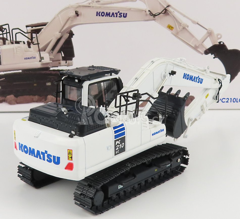 Universal hobbies Komatsu Pc210lc Escavatore Cingolato - Tractor Excavator 1:50 Bílá Černá