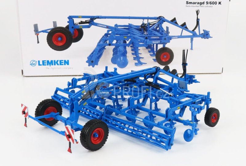 Universal hobbies Lemken Smaragd 9/600k - Semi-mounted Field Cultivator 1:32 Blue