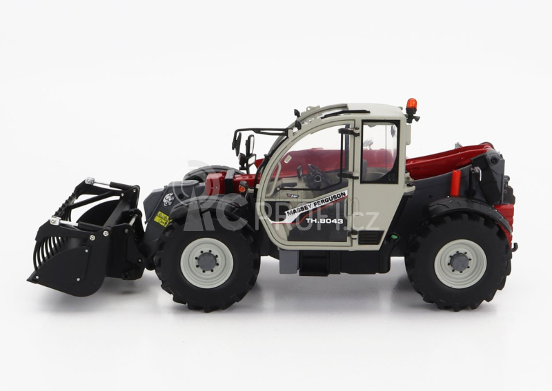 Universal hobbies Massey ferguson Mf Th.8043 Telescopic Tractor - Elevatore 1:32 Červená Šedá