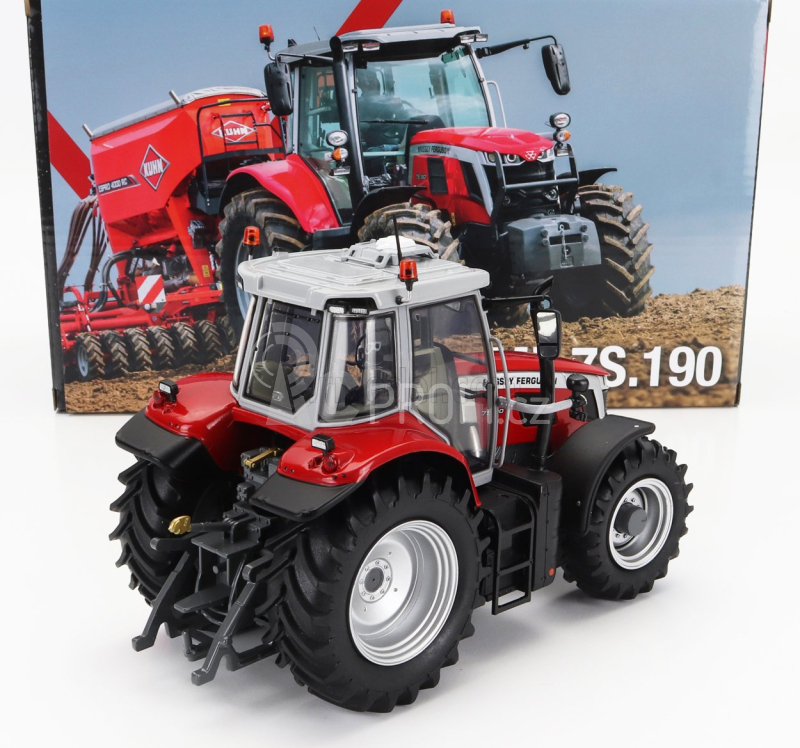 Universal hobbies Massey ferguson Mf7s.190 Tractor 2022 1:32 Červená Šedá