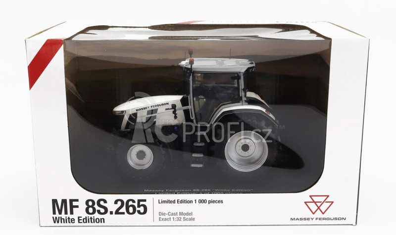 Universal hobbies Massey ferguson Mf8s.265 Tractor White Edition 2022 1:32 Bílá Šedá