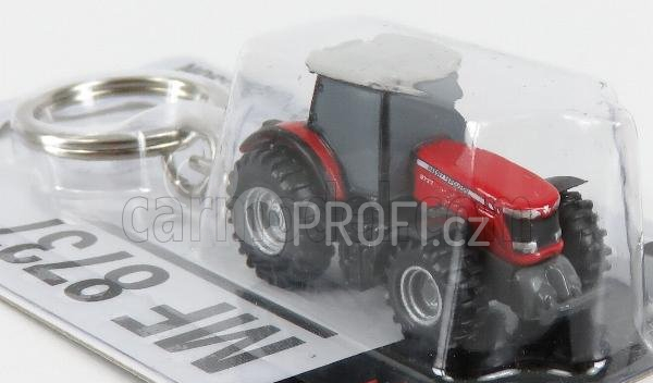 Universal hobbies Massey ferguson Portachiavi - Keyring Mf8737 Tractor 2017 1:87 Červená Šedá