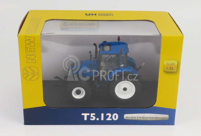 Universal hobbies New holland T5.120 Tractor 2018 1:32 Modrá Černá