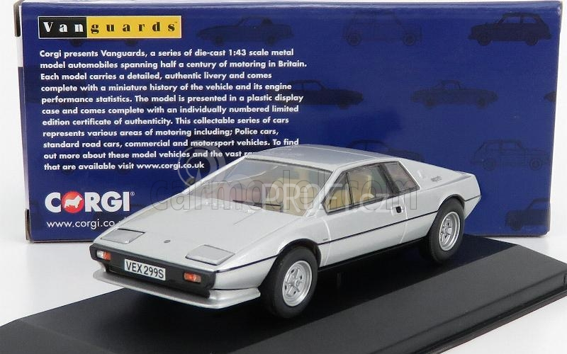 Vanguards Lotus Esprit Mki Coupe 1976 - Personal Car Colin Chapman 1:43 Silver