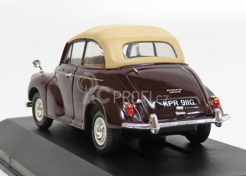 Vanguards Morris Minor 1000 Convertible 1:43 Bordeaux Beige