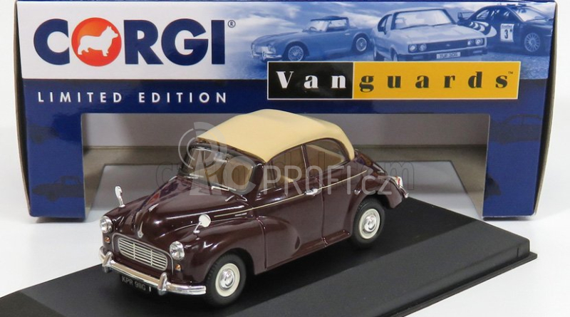 Vanguards Morris Minor 1000 Convertible 1:43 Bordeaux Beige