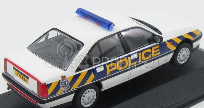 Vanguards Vauxhall Carlton 2.6li West Mercia Police 1989 1:43 Bílá Modrá Žlutá