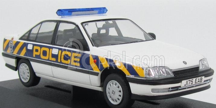 Vanguards Vauxhall Carlton 2.6li West Mercia Police 1989 1:43 Bílá Modrá Žlutá