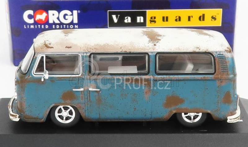 Vanguards Volkswagen T1 Minibus Camper 1962 1:43 Modrá Bílá