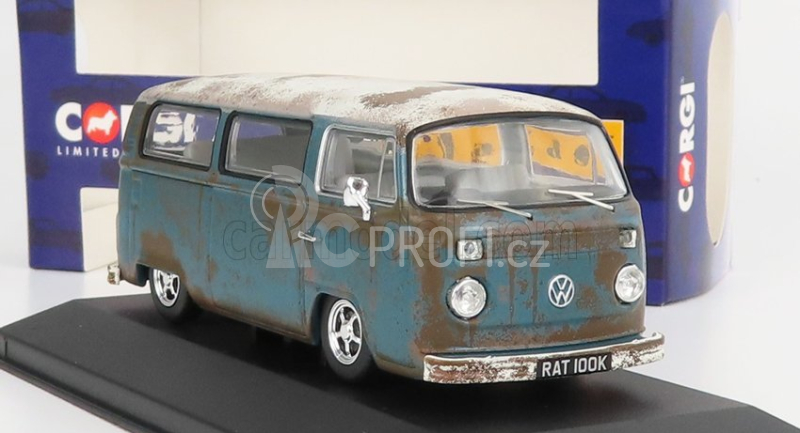 Vanguards Volkswagen T1 Minibus Camper 1962 1:43 Modrá Bílá