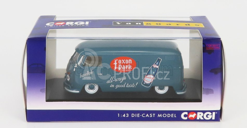 Vanguards Volkswagen T1 Panel Van Foxon Park 1962 1:43 Blue