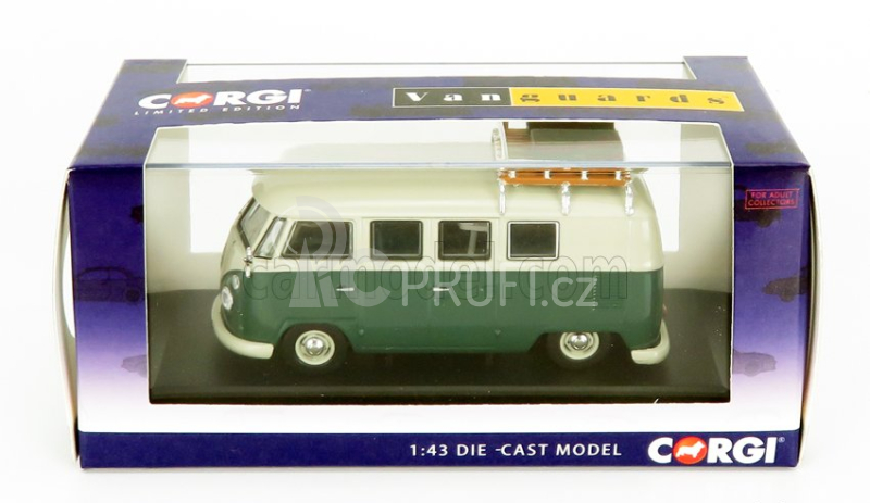 Vanguards Volkswagen T2 Minibus Camper 1961 1:43 Ivory Green