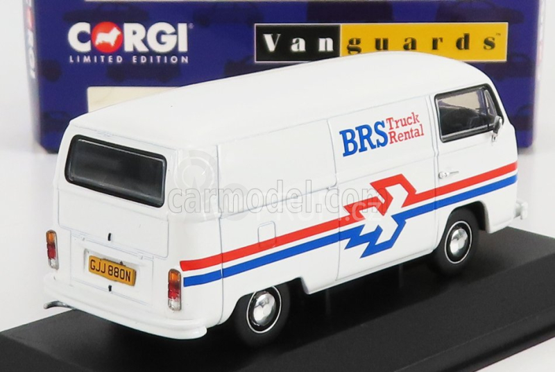 Vanguards Volkswagen T2 Panel Vanbrs Truck Rental 1965 1:43 Bílá