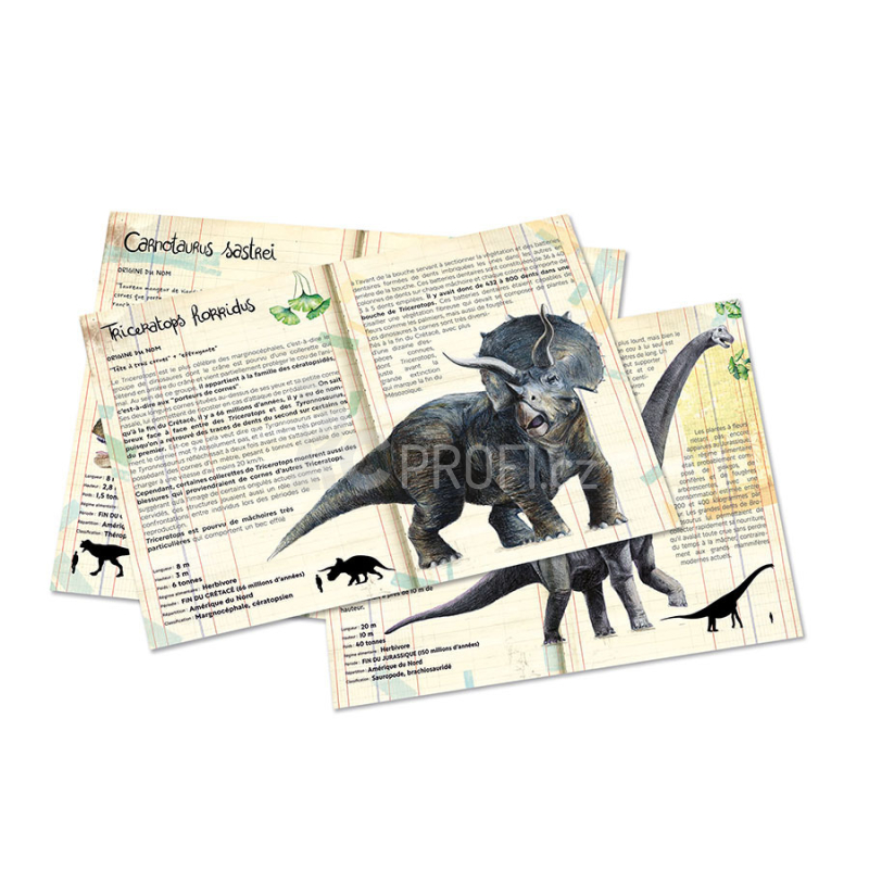 Vilac Sada 3 puzzle dinosaurů