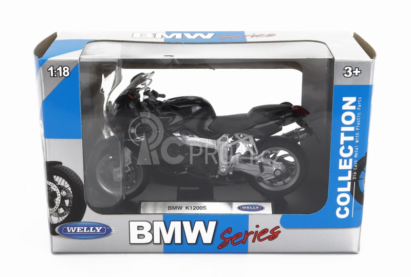 Welly BMW K1200s 2005 1:18 Black