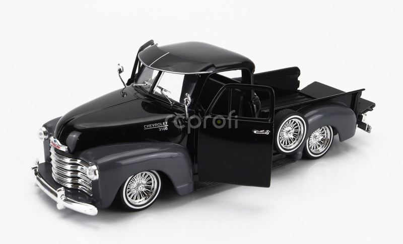 Welly Chevrolet 3100 Pick-up Low Rider 1953 1:24 Černá Šedá